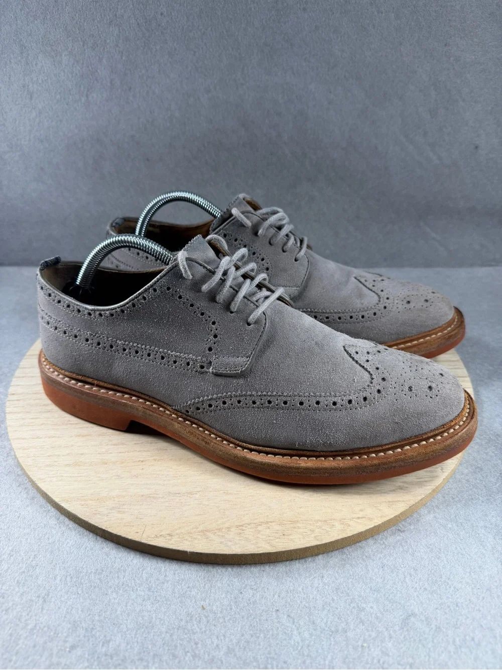 Cole Haan x Todd Snyder Suede Wingtip Shoes C14253 Men's Size 10.5 M